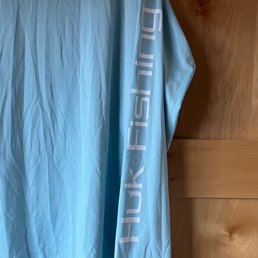 Huk Men's Sky Blue Long Sleeve - Picture 5 of 6